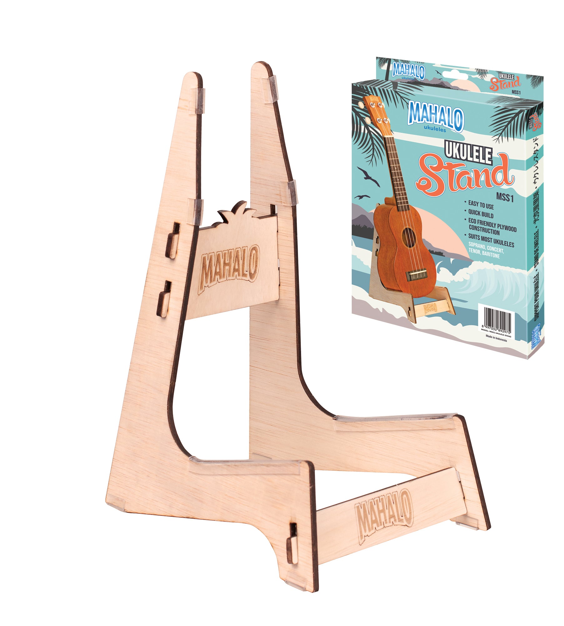 Mahalo | MSS1 | ENGRAVED WOODEN UKULELE STAND | Mahalo | MSS1 | ENGRAVED WOODEN UKULELE STAND |